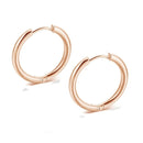 1 Pair Stainless Steel Small Chunky Hoop Earrings for Women Gold Black Circle Ear Ring Earrings Helix Hoop Piercing