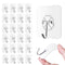 24Pcs Strong Transparent Suction Cup Sucker Wall Hooks Hanger Kitchen Bathroom wall-mounted Design Hanger seamless adhesive hook