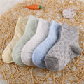 5 Pairs/Lot Children Cotton Socks Boy Girl Baby Infant Ultrathin Fashion Breathable Solid Mesh Socks For Summer 1-12T Teens Kids