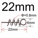 Stainless Steel Spring Lock Pin Fishing pin Screw Crank Hook Spring Twist Lock Fishing Connector Swivel Snap Soft Lure Tackle