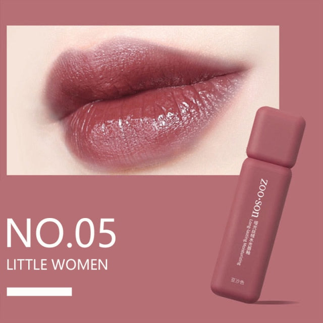 Matte Lip Glaze Large Capacity 6ML Makeup Lipstick Lip Gloss Long-Lasting Moisturizing Cosmetics Lipstick Red Lip Waterproof