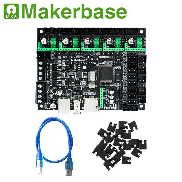 Makerbase MKS Robin Nano V3 32Bit 168Mhz F407 Control Board 3D Printer parts TFT screen USB print VS Nano V2