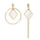 Women's Earrings Korean Acrylic Drop Earrings for Women Statement Geometric Round Gold Earring 2021 Fashion Trend Female Jewelry