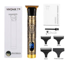 Rechargeable T9 Baldheaded Hair Clipper+Men's razor Trimmer Electric Shaver Men Razor Cordless Barber Hair Cutting Machine Mower