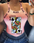 Tank Tops Women U Neck Letter Print Lips Vest Summer Ladies Harajuku Shirts Slim Fit Polyester Sleeveless Top Tshirts