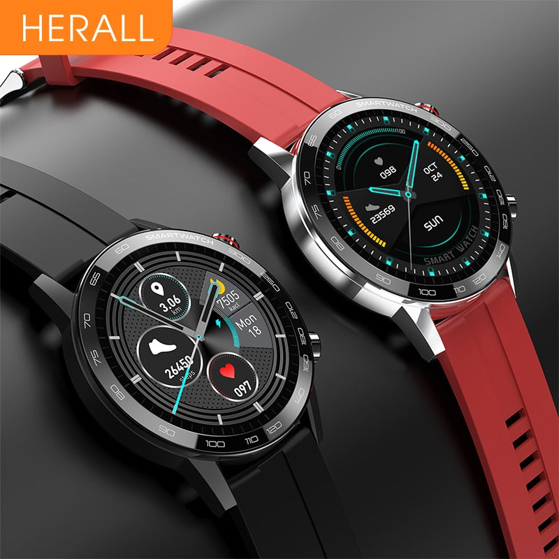 HERALL 2021 ECG Smart Watch For Men IP68 Waterproof Smartwatch Blood Pressure Monitor For Android Apple Xiaomi
