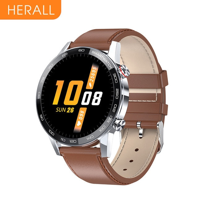 HERALL 2021 ECG Smart Watch For Men IP68 Waterproof Smartwatch Blood Pressure Monitor For Android Apple Xiaomi