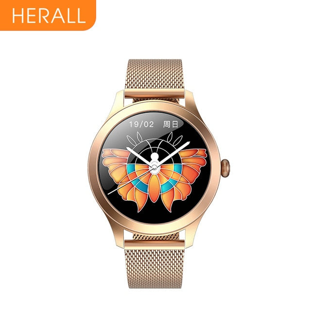 HERALL 2021 Fashion Smart Watch Luxurious Women's Watches Bracelet Blood Pressure Health Monitoring Smartwatch For Android iOS