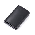 ZOVYVOL  Business ID Credit Card Holder Men and Women Metal RFID Vintage Aluminium Box PU Leather Card Wallet Note Carbon