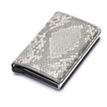 ZOVYVOL  Business ID Credit Card Holder Men and Women Metal RFID Vintage Aluminium Box PU Leather Card Wallet Note Carbon