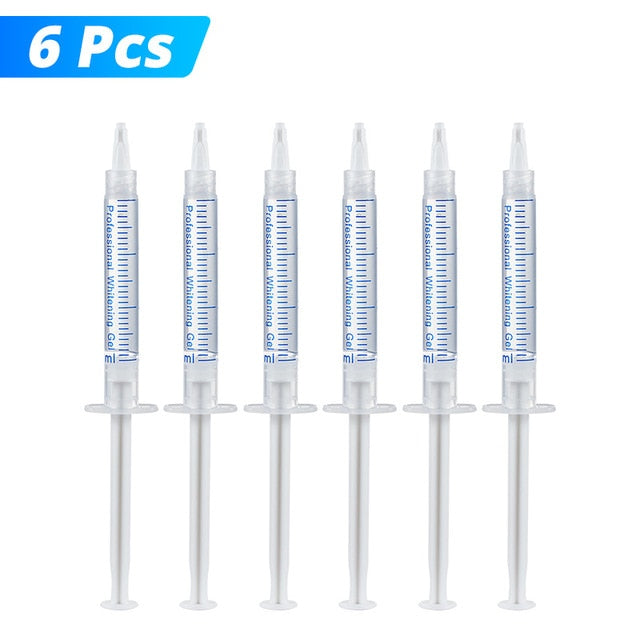 Dental Bleaching Teeth Whitening Kit with Teeth Whitening LED Accelerator Light Peroxide Gel Pen Tooth Whitener Dental Tools