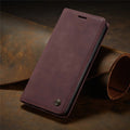 Matte Leather Flip Cover for Samsung A71 A51 A70 A50 A40 A30 A20 A10 Wallet Case S21 5G S20 Ultra Note 10 Plus S10 S10e S9 S8 S7