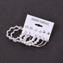 6 Pairs/set 2020 New Fashion Round Circle Hoop Earrings Set For Women Girl Punk Style Brincos Round Earrings Party Jewelry Gift