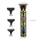 Rechargeable haircut Barber Hair Clipper Trimmer Electric beard LCD Display Hair Cutting Machine Men Baldheaded T-blade Trimmer