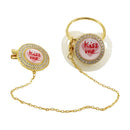 Baby Pacifier Rhinestone Pacifier Clips Chain 26 Letters Silicone Infant Nipple Baby Shower Gifts BPA Free Baby Soother