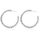 Golden Big hoop Earrings Korean Geometry Metal Gold Earrings For women Female Retro Drop Earrings 2021 Trend Fashion Jewelry