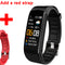 2021 Fitness Bracelet Blood Pressure Measurement Pedometer Smart Band Hear Rate Monitor Waterproof Health Fitness Tracker Watch