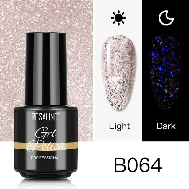 ROSALIND Gel Nail Polish Nail Art Vernis Semi Permanant UV Primer Manicure 7ML Top Coat Primer Gel Lak Hybrid Nail Polishes