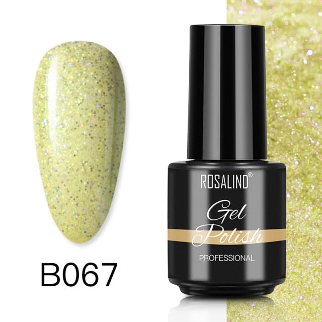 ROSALIND Gel Nail Polish Nail Art Vernis Semi Permanant UV Primer Manicure 7ML Top Coat Primer Gel Lak Hybrid Nail Polishes