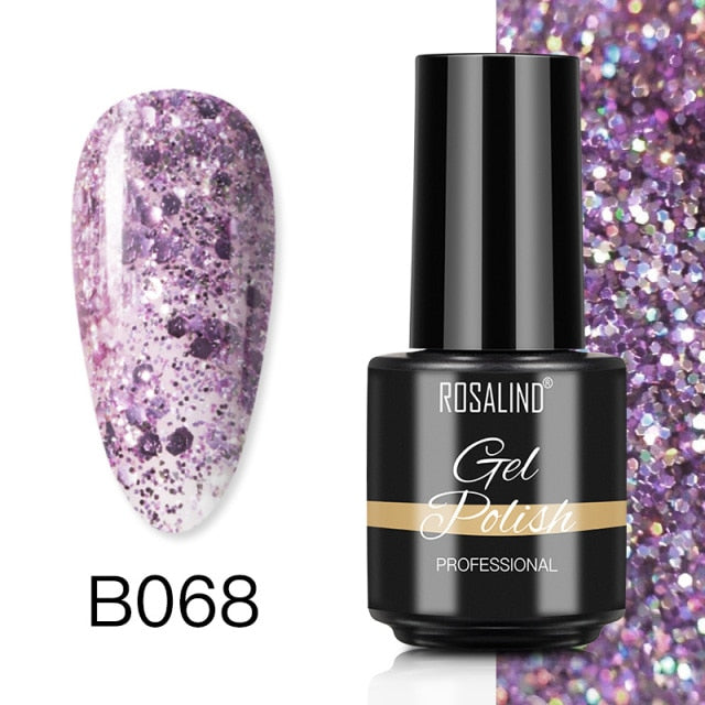 ROSALIND Gel Nail Polish Nail Art Vernis Semi Permanant UV Primer Manicure 7ML Top Coat Primer Gel Lak Hybrid Nail Polishes