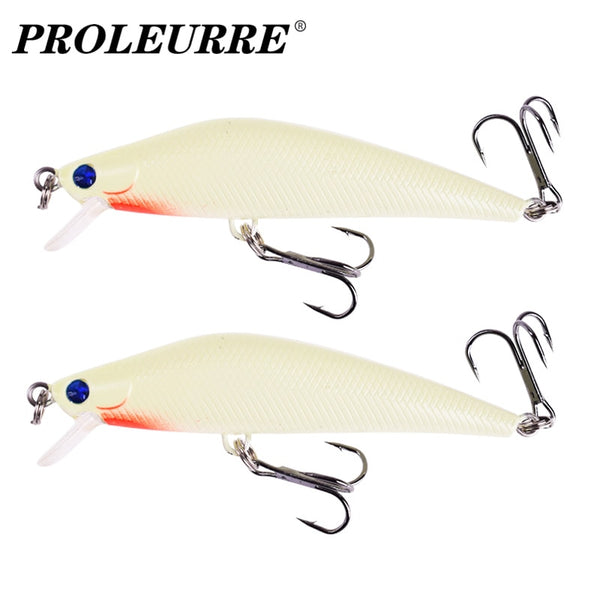 1Pcs 3D Luminous Night Fishing Bait 8cm 8g Bass Minnow Lures With Treble Hooks Artificial Hard Crankbaits Pike Carp Pesca Tackle