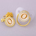 Luxury Transparent Initial Letter A Bling Bling Baby Pacifier with Chain Clip Newborn BPA Free Dummy Soother Chupeta Sucette