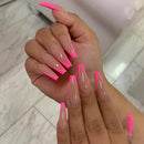 24pcs/set Long Stiletto Fake Nails Punk Snake Pattern Black White Matte False Nails Artificial Full Nail Tips Manicure Tools
