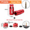 2pcs Aluminum Bicycle Tire Valve Cap Schrader/Presta Valve Cap Bike Tire Caps with Vacuum Tire Law Mouth Nut Bicycle Accessories