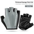 ROCKBROS Cycling Bike Gloves Half Finger Shockproof Breathable MTB Mountain Bicycle Sports Gloves Men Women Cycling Equipment