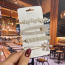 Simulated Pearl Barrettes Beaded Geometric Women Hair Clip Hairgrips Hair Accessories Girls Jewelry Fashion Hair Pins