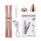 2 in 1 Rechargeable Eyebrow Trimmer Lady Shaver Mini USB Women Epilator Facial Hair Remover Pen Size Female Hair Shaving Razor