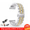 22mm 20mm Band for Samsung Galaxy Watch 3 41 45mm Gear S3 46mm 42mm Watch Stainless Steel Strap for Amazift Metal Wrist Bracelet