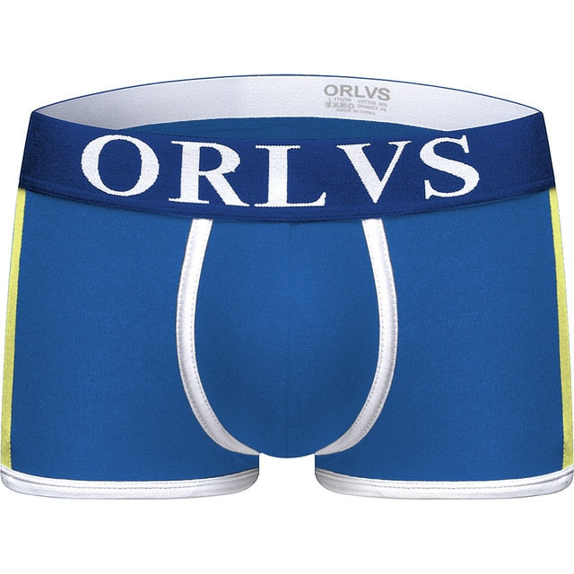 ORLVS Mesh MIke Fiber Cotton Boxershorts Men Comforable Panties Set Gay Sexy Underwear Man Boxer 9Color Free ShippingM/L/XL/XXL