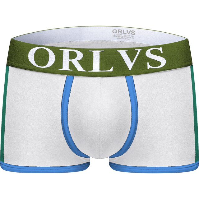 ORLVS Mesh MIke Fiber Cotton Boxershorts Men Comforable Panties Set Gay Sexy Underwear Man Boxer 9Color Free ShippingM/L/XL/XXL