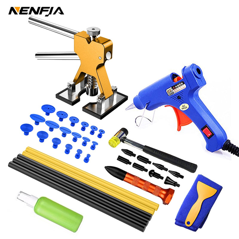 Car paintless dent repair tools Dent Repair Kit Car Dent Puller with Glue Puller Tabs Removal Kits for Vehicle Car Auto