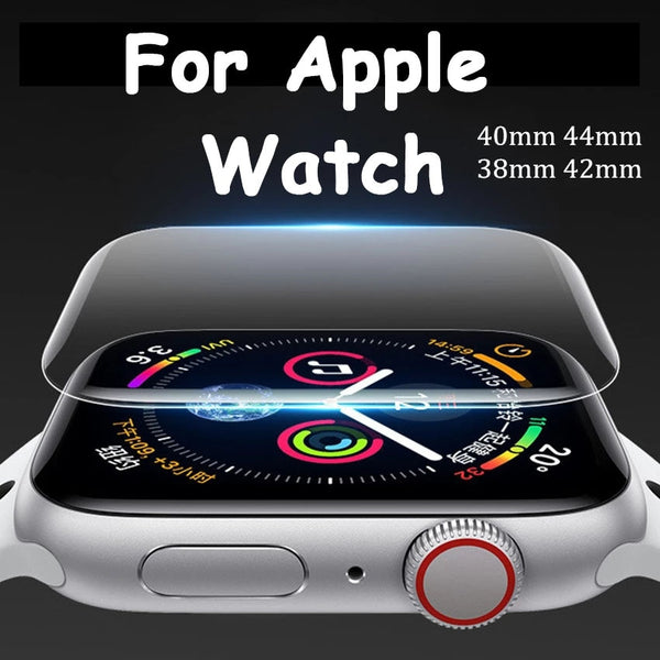 Softs Film For Apple Watch band 44mm 40mm Screen Protector 42mm 38mm 9D HD Scratch Resistant Film For iWatch Series 6 5 4 3 2 SE