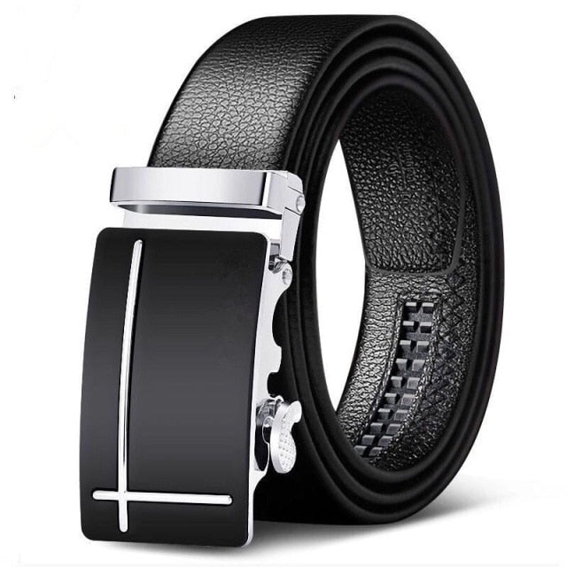 Men Belts Automatic Buckle Belt Genune Leather High Quality Belts For Men Leather Strap Casual  Buises  for Jeans