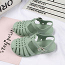 Baby Gladiator Sandals Breathable Hollow Out Shoes Pvc Summer Kids Shoes 2021 Fashion Beach Children Sandals For Boys Girls