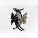 Super Fairy Full Diamond Butterfly Hairpin Simple Side Clip Bangs Clip Hair Card Headdress Duckbill Clip Hair Jewelry