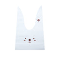 10/50pcs/lot Cute Rabbit Ear Bags Cookie Plastic Bags&Candy Gift Bags For Biscuits Snack Baking Package And Event Party Supplies