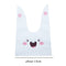 10/50pcs/lot Cute Rabbit Ear Bags Cookie Plastic Bags&Candy Gift Bags For Biscuits Snack Baking Package And Event Party Supplies