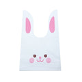 10/50pcs/lot Cute Rabbit Ear Bags Cookie Plastic Bags&Candy Gift Bags For Biscuits Snack Baking Package And Event Party Supplies