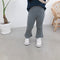 2021Children's Pants Girls' Solid  Gray And Black All-match Leggings Cotton Children's Pants Spring And Summer Boot Cut Pant