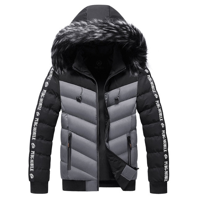 Winter Jacket Men 2020 Fur Collar Hooded Thick Warm Cotton Outwear Man Patchwork Parka and Coats Windbreaker Parkas Male M-5XL