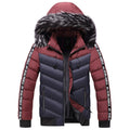 Winter Jacket Men 2020 Fur Collar Hooded Thick Warm Cotton Outwear Man Patchwork Parka and Coats Windbreaker Parkas Male M-5XL