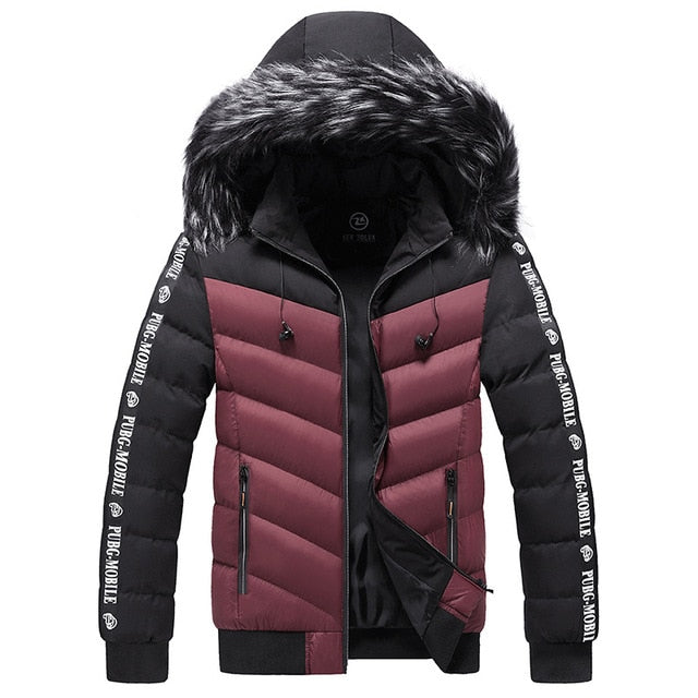 Winter Jacket Men 2020 Fur Collar Hooded Thick Warm Cotton Outwear Man Patchwork Parka and Coats Windbreaker Parkas Male M-5XL