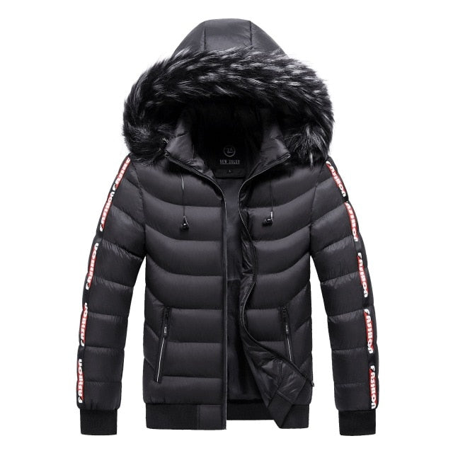 Winter Jacket Men 2020 Fur Collar Hooded Thick Warm Cotton Outwear Man Patchwork Parka and Coats Windbreaker Parkas Male M-5XL