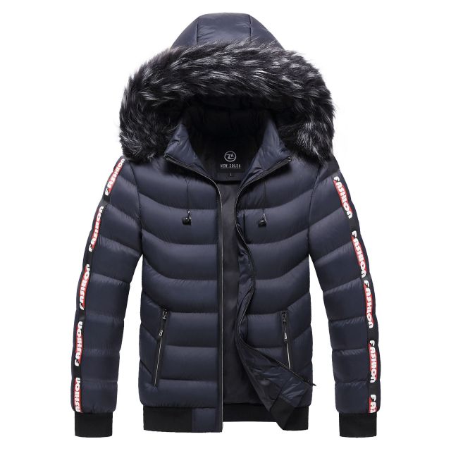 Winter Jacket Men 2020 Fur Collar Hooded Thick Warm Cotton Outwear Man Patchwork Parka and Coats Windbreaker Parkas Male M-5XL