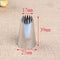1Pcs DIY Cakes Decoration 19-tooth Pastry Nozzle Kitchen Gadgets Cookies Supplies 304 Stainless Steel Silver Fondant Decor