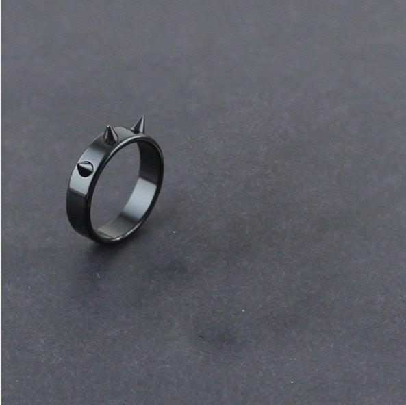 Self-defense Stainless Steel Ring Punk Style Men's And Women's Thorn Jewelry Joyas Para Hombres y Mujeres